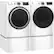 Alt View 16. GE - 7.8 Cu. Ft. Stackable Electric Dryer with Long Vent Drying - White.