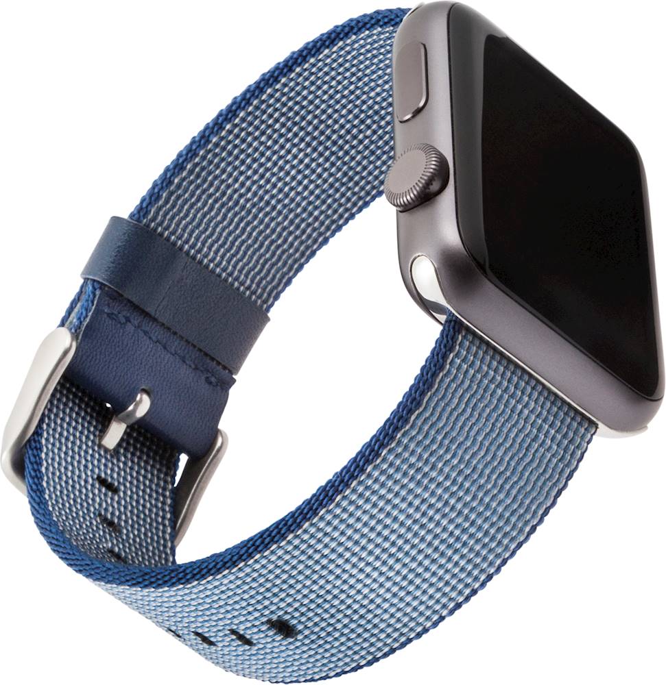 Angle View: WITHit - Nylon Band for Apple Watch™ 38mm and 40mm - Black Nylon