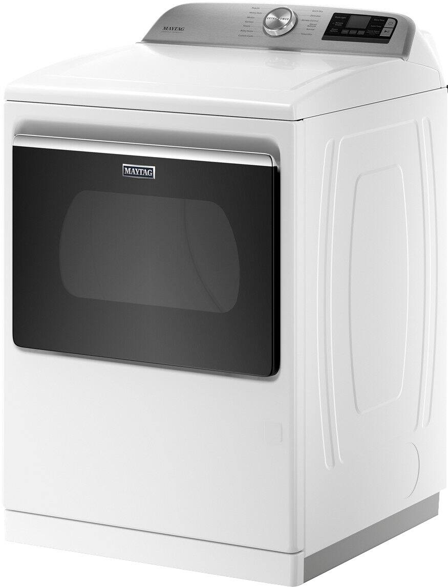 Alt View 6. Maytag - 7.4 Cu. Ft. Smart Gas Dryer with Steam and Extra Power Button - White.