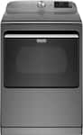 Maytag - 7.4 Cu. Ft. Smart Gas Dryer with Steam and Extra Power Button - Metallic Slate