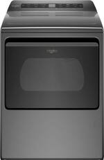 Whirlpool - 7.4 Cu. Ft. 35-Cycle Smart Capable Gas Dryer - Chrome Shadow - Front_Standard