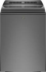 Whirlpool - 4.8 Cu. Ft. Smart Top Load Washer with Load & Go Dispenser - Chrome Shadow - Front_Standard