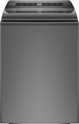 Whirlpool - 4.8 Cu. Ft. Smart Top Load Washer with Load & Go Dispenser - Chrome Shadow - Front_Zoom
