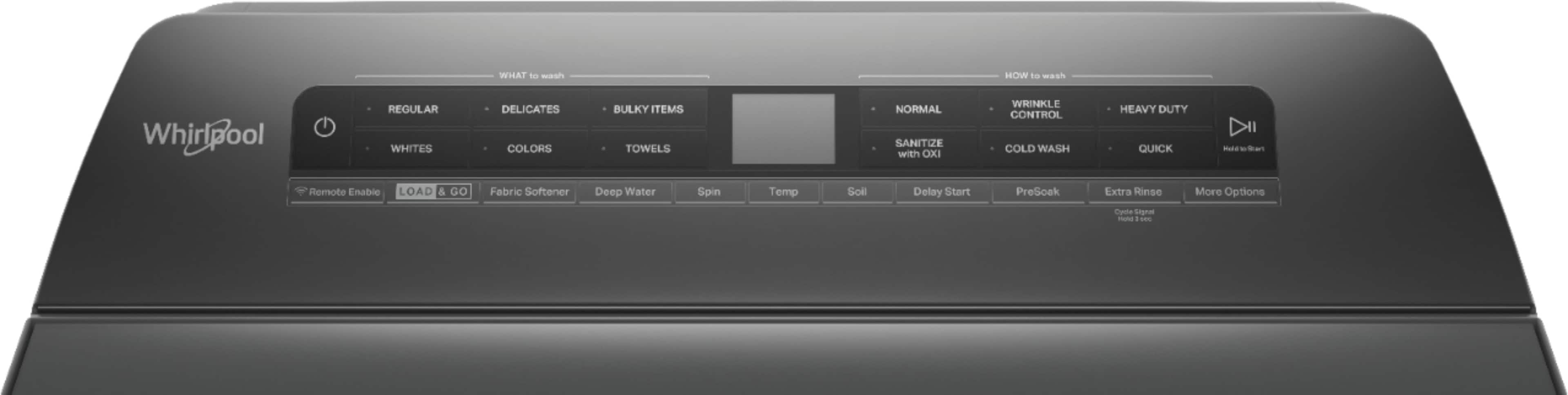 Alt View 1. Whirlpool - 4.8 Cu. Ft. Smart Top Load Washer with Load & Go Dispenser - Chrome Shadow.