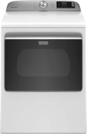 Maytag - 7.4 Cu. Ft. Smart Electric Dryer with Extra Power Button - White