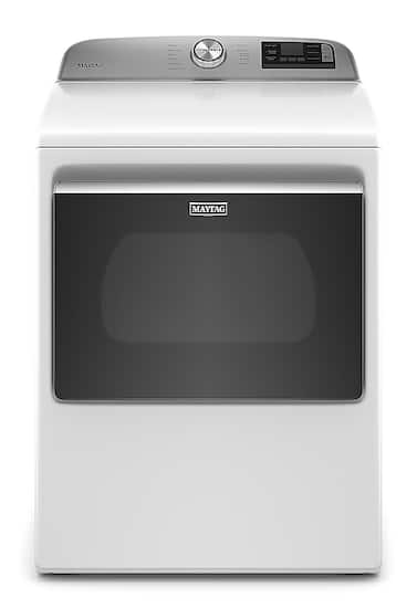 Maytag - 7.4 Cu. Ft. Smart Electric Dryer with Extra Power Button - White