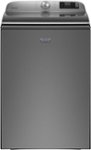 Front. Maytag - 5.2 Cu. Ft. High Efficiency Smart Top Load Washer with Extra Power Button - Metallic Slate.