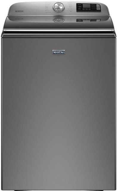 Maytag – 5.2 Cu. Ft. Top Load Washer with Extra Power Button – Metallic slate