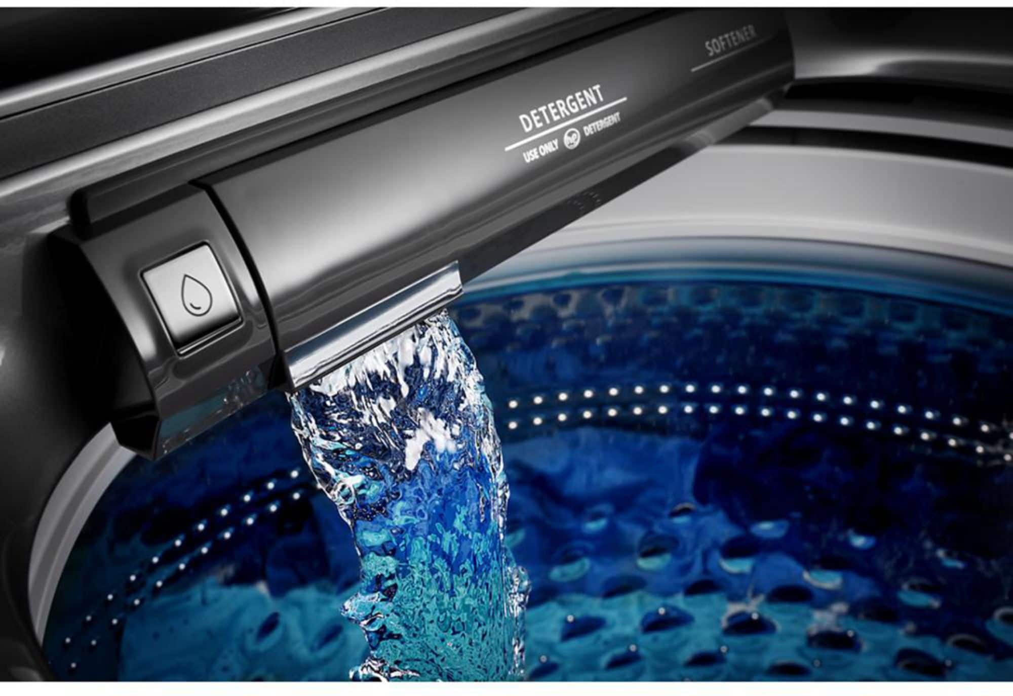 Alt View 13. Maytag - 5.2 Cu. Ft. High Efficiency Smart Top Load Washer with Extra Power Button - Metallic Slate.