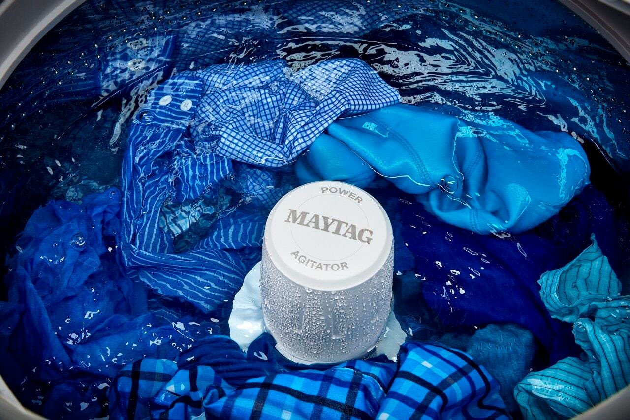 Alt View 19. Maytag - 5.2 Cu. Ft. High Efficiency Smart Top Load Washer with Extra Power Button - Metallic Slate.