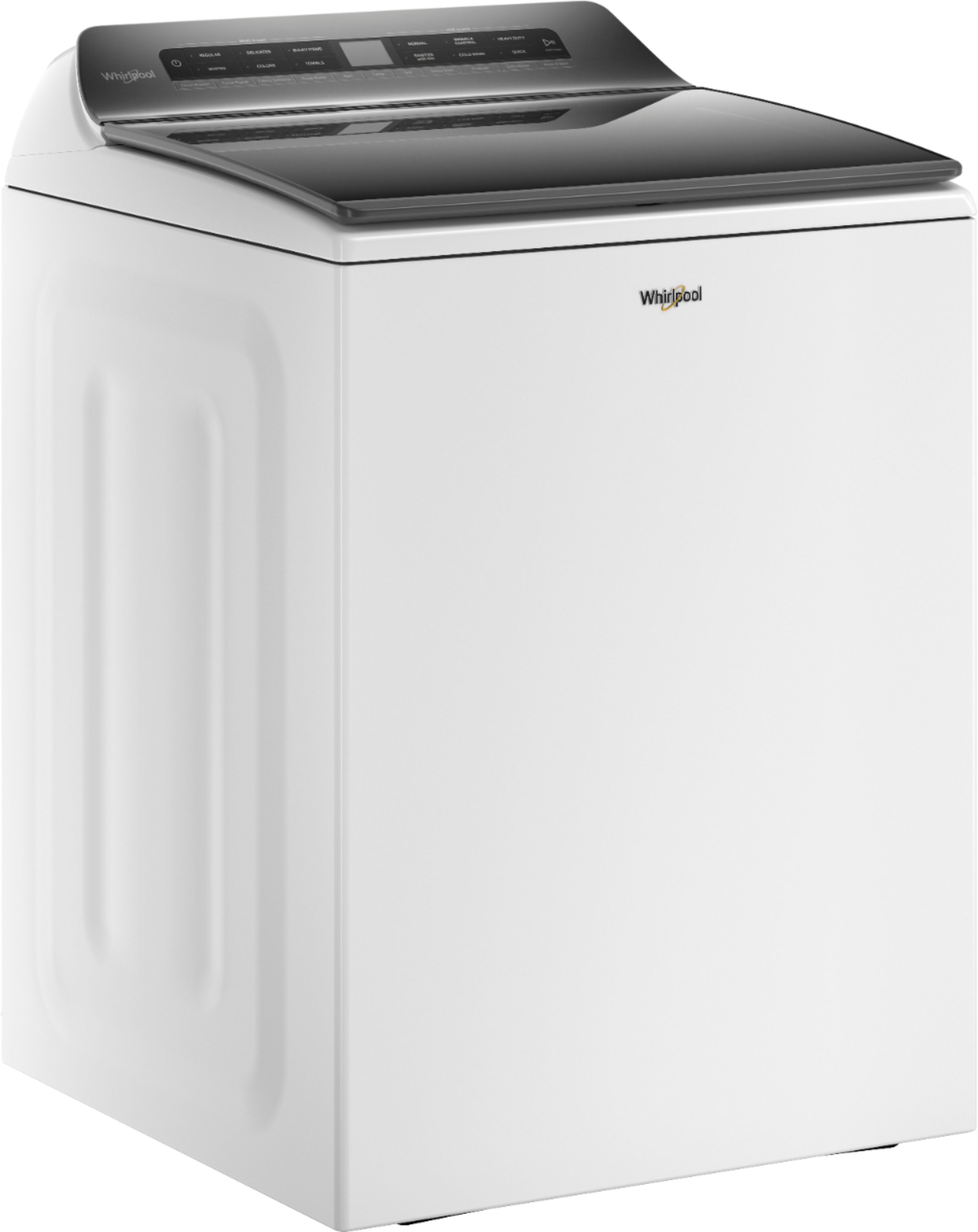 Angle View: Whirlpool - 4.7 Cu. Ft. Top Load Washer with Pretreat Station - White