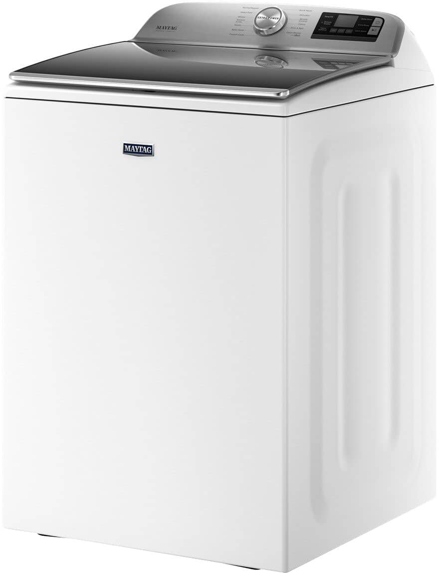 Alt View 12. Maytag - 5.2 Cu. Ft. High Efficiency Smart Top Load Washer with Extra Power Button - White.