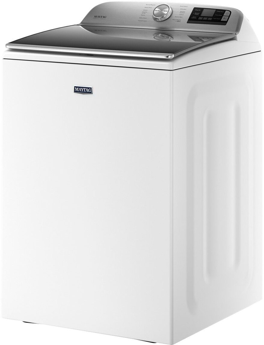 Zoom in on Alt View Zoom 2. Maytag - 5.2 Cu. Ft. High Efficiency Smart Top Load Washer with Extra Power Button - White.