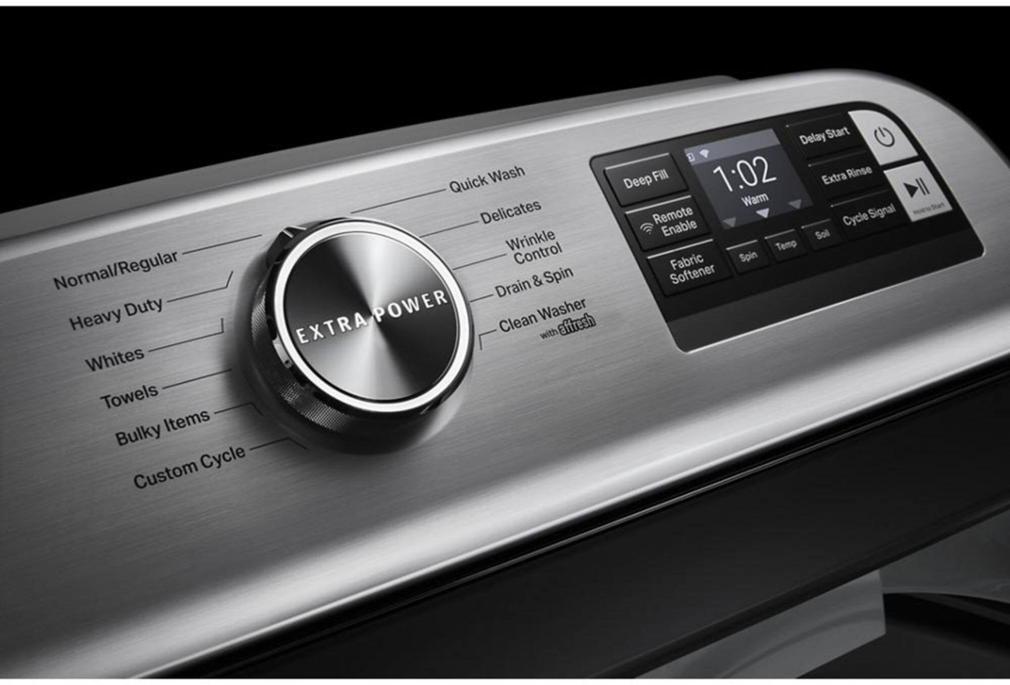 Alt View 11. Maytag - 4.7 Cu. Ft. Smart Top Load Washer with Extra Power Button - White.