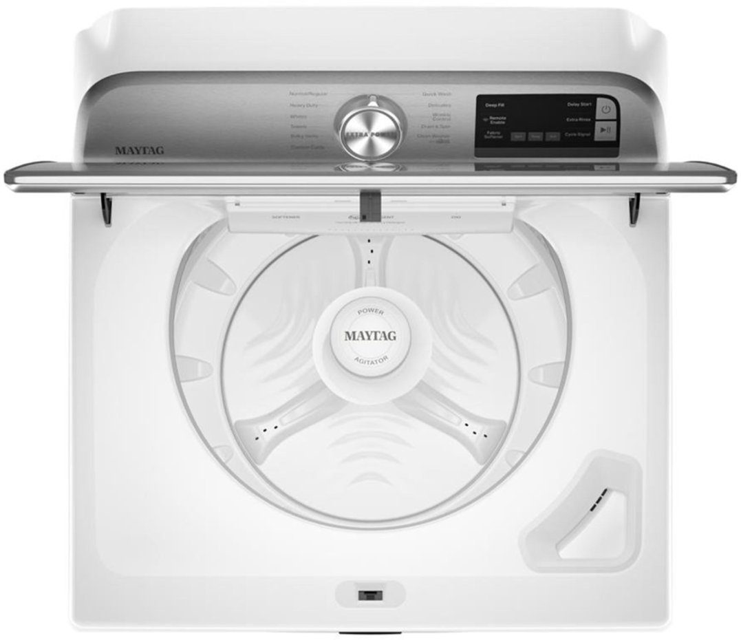 Zoom in on Alt View Zoom 2. Maytag - 4.7 Cu. Ft. Smart Top Load Washer with Extra Power Button - White.