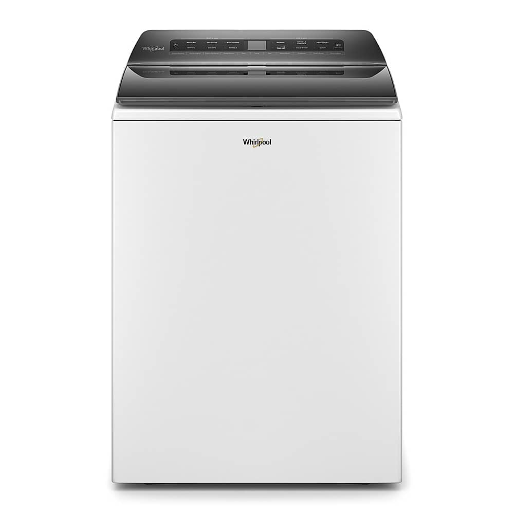 Front. Whirlpool - 4.8 Cu. Ft. High Efficiency Top Load Washer with Pretreat Station - White.