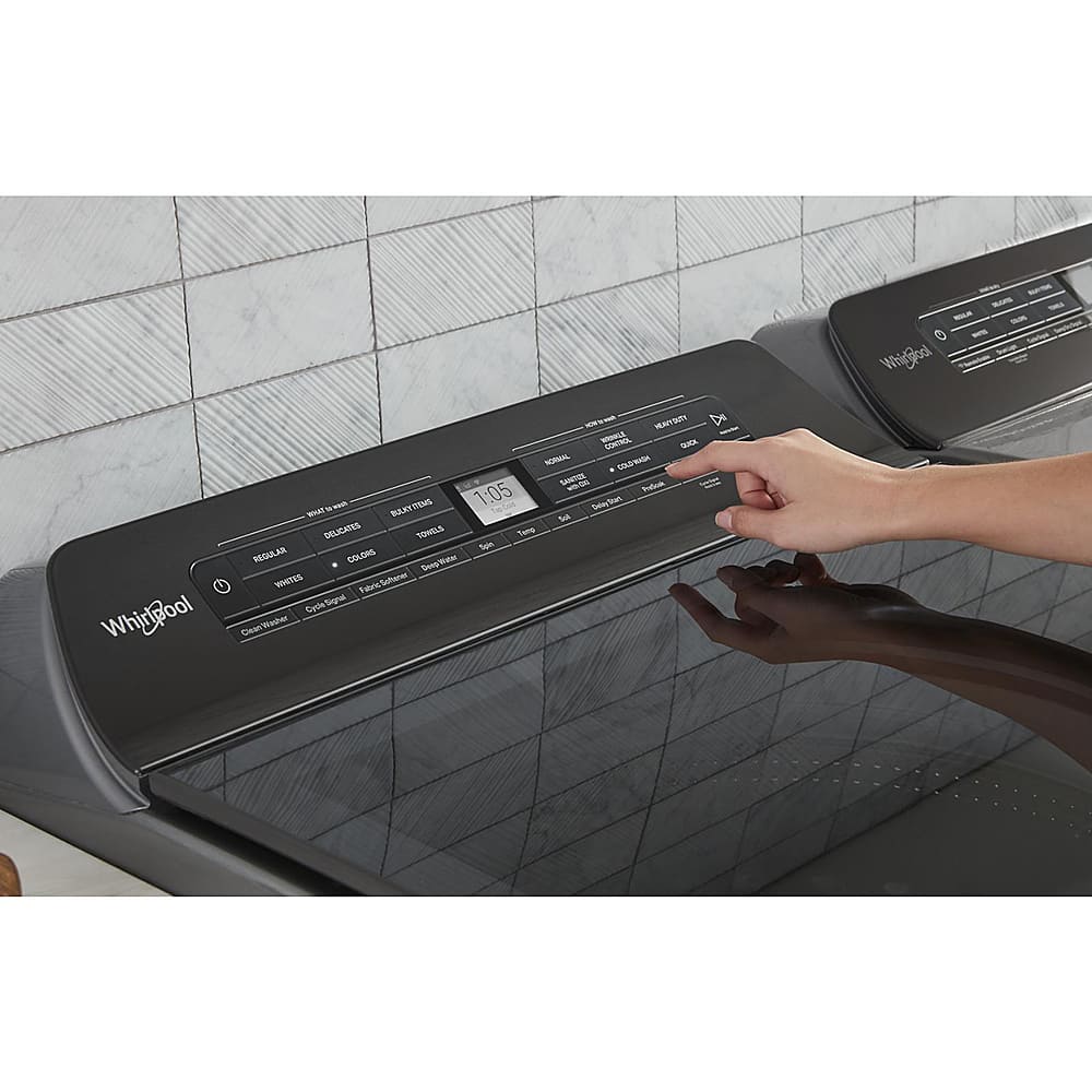 Alt View 14. Whirlpool - 4.8 Cu. Ft. High Efficiency Top Load Washer with Pretreat Station - White.