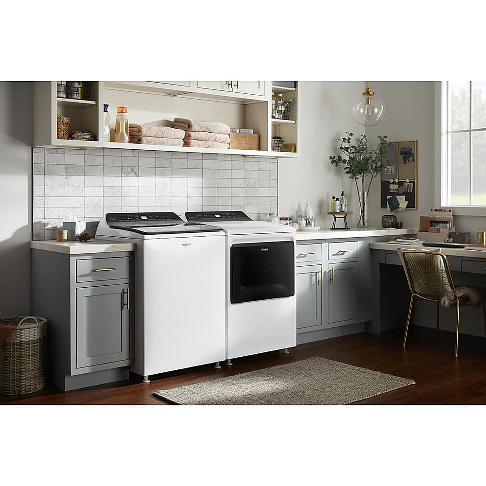 Alt View 19. Whirlpool - 4.8 Cu. Ft. High Efficiency Top Load Washer with Pretreat Station - White.