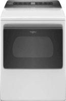 Whirlpool - 7.4 Cu. Ft. Smart Electric Dryer with AccuDry Sensor Drying Technology - White - Front_Zoom