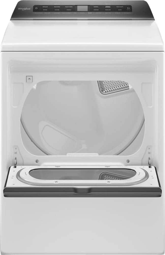 Alt View 11. Whirlpool - 7.4 Cu. Ft. Smart Electric Dryer with AccuDry Sensor Drying Technology - White.