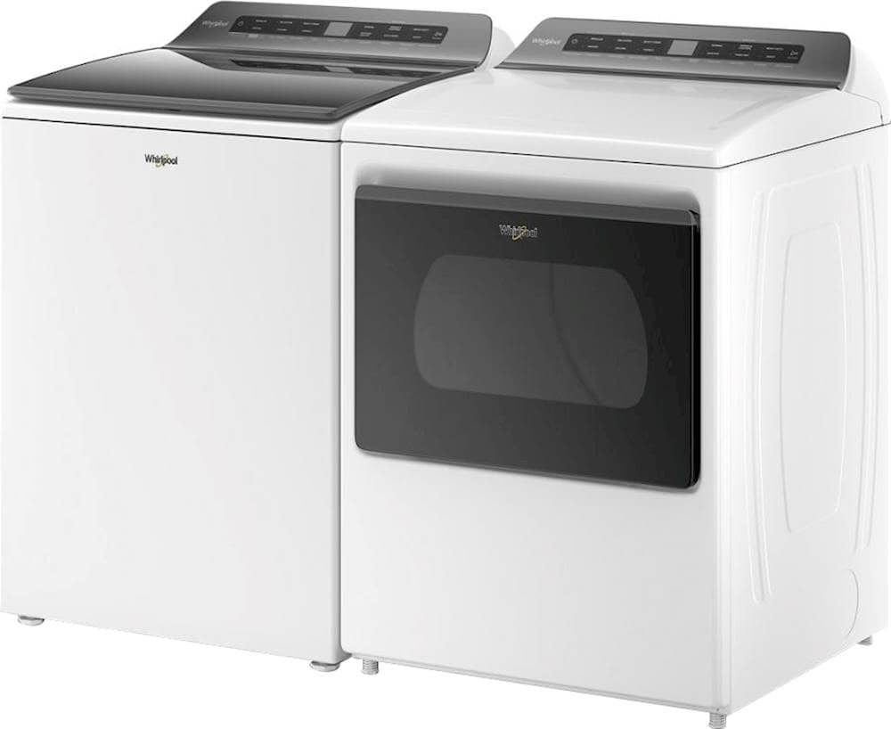 Alt View 13. Whirlpool - 7.4 Cu. Ft. Smart Electric Dryer with AccuDry Sensor Drying Technology - White.