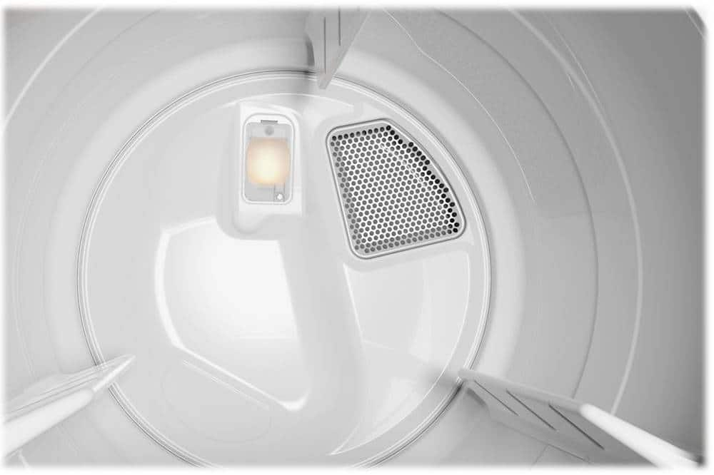 Alt View 2. Whirlpool - 7.4 Cu. Ft. Smart Electric Dryer with AccuDry Sensor Drying Technology - White.