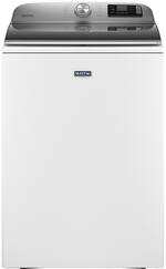 Maytag - 5.3 Cu. Ft. 13-Cycle Top-Load Washer with Extra Power Button - White - Front_Standard