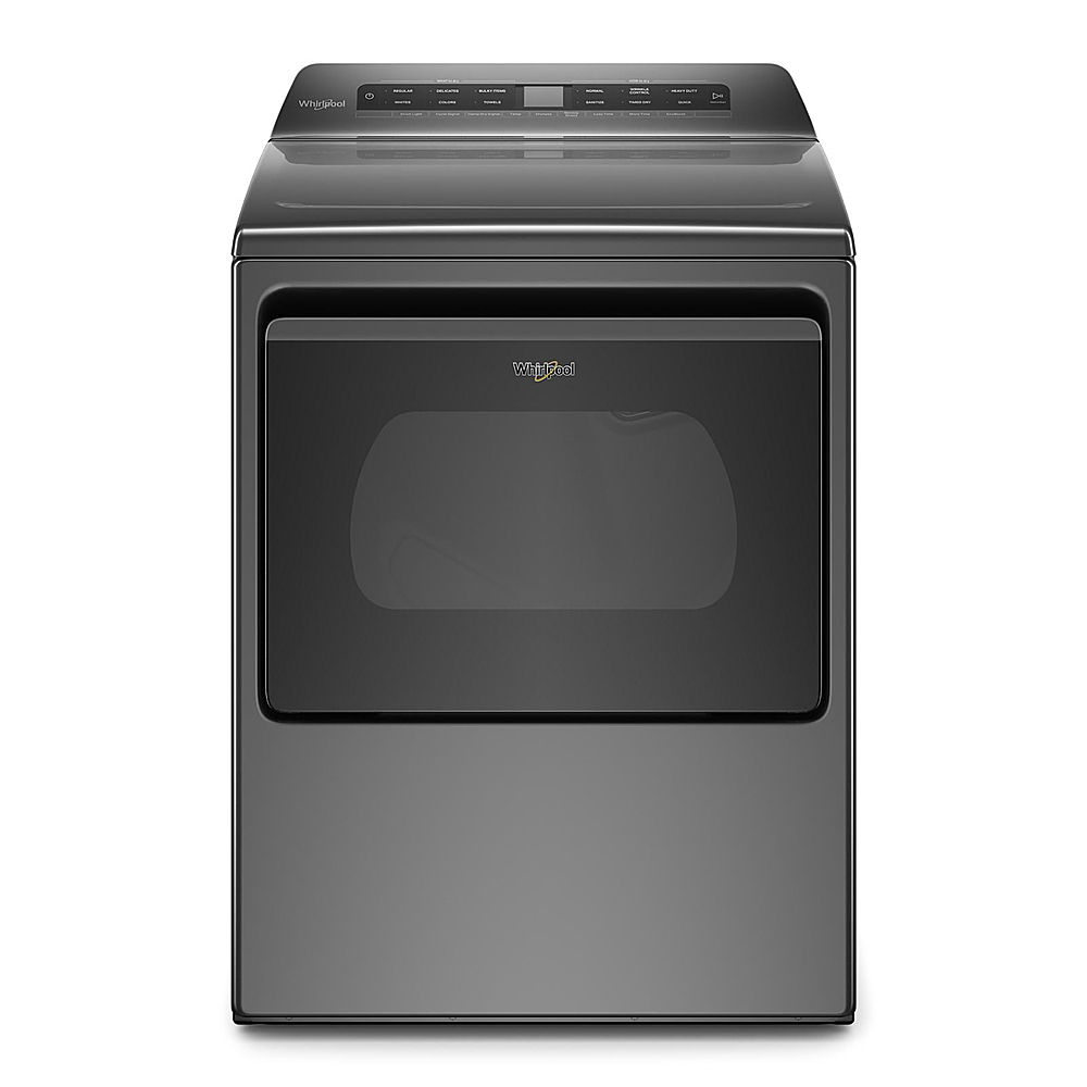 Whirlpool - 7.4 Cu. Ft. 35-Cycle Electric Dryer with Intuitive Controls - Chrome shadow
