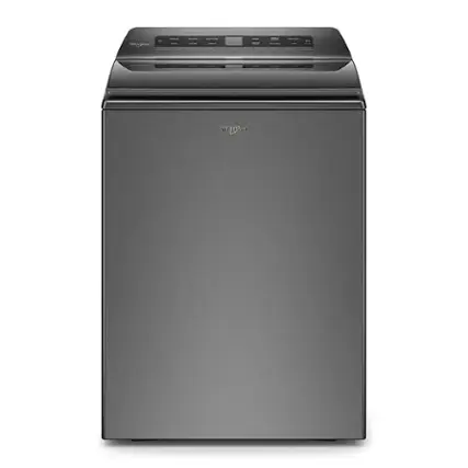 Front. Whirlpool - 4.8 Cu. Ft. High Efficiency Top Load Washer with Pretreat Station - Chrome Shadow.