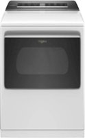 Whirlpool - 7.4 Cu. Ft. Smart Gas Dryer with Steam and Intuitive Controls - White - Front_Zoom