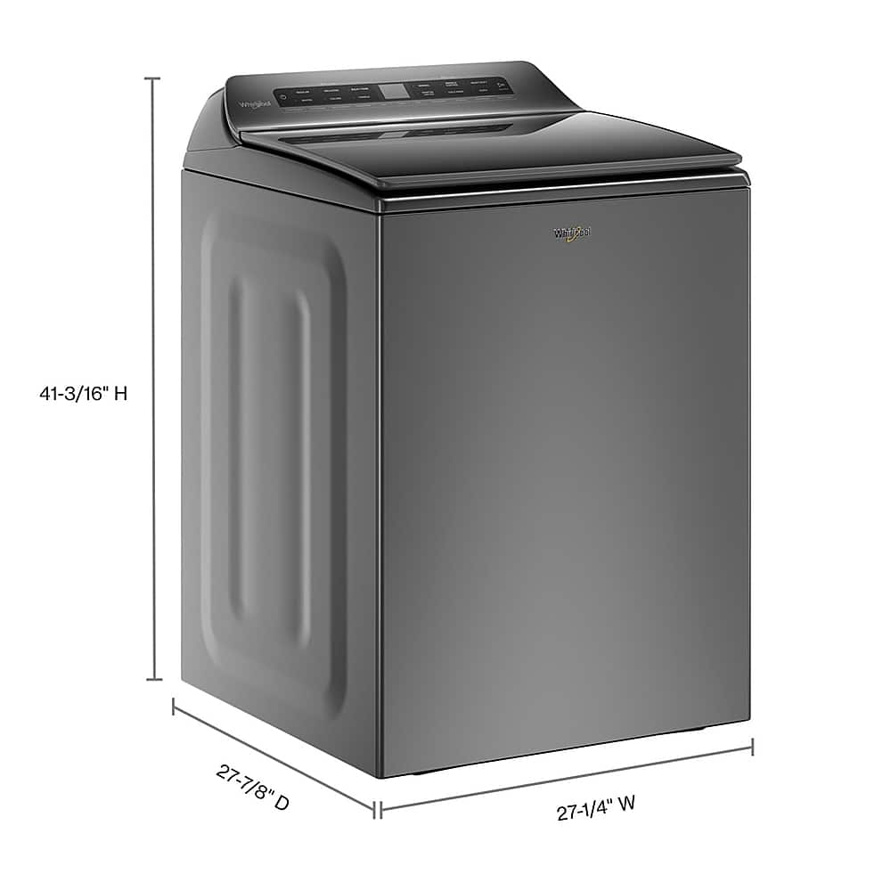 Alt View 1. Whirlpool - 4.7 Cu. Ft. Top Load Washer with Pretreat Station - Chrome Shadow.