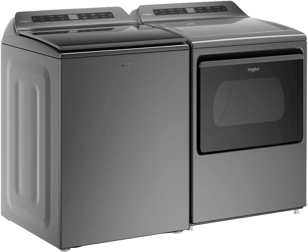 Alt View 2. Whirlpool - 4.7 Cu. Ft. Top Load Washer with Pretreat Station - Chrome Shadow.