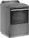 Angle. Whirlpool - 7.4 Cu. Ft. Smart Gas Dryer with Steam and Intuitive Controls - Chrome Shadow.