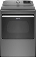 Maytag - 7.4 Cu. Ft. Smart Electric Dryer with Extra Power Button - Metallic Slate - Front_Zoom