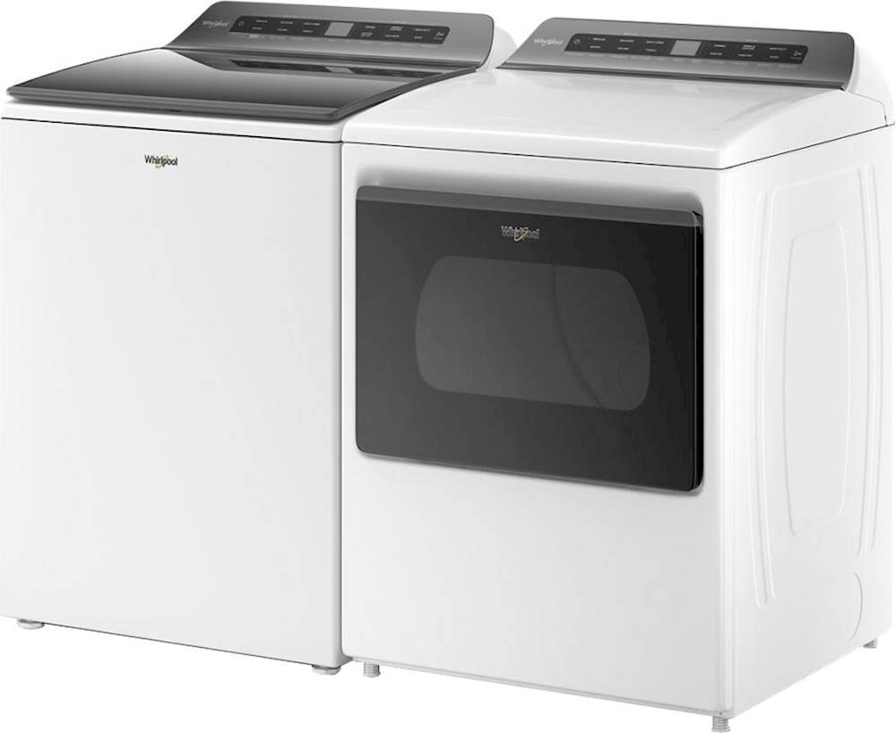 Alt View 13. Whirlpool - 7.4 Cu. Ft. Smart Gas Dryer with Intuitive Controls - White.