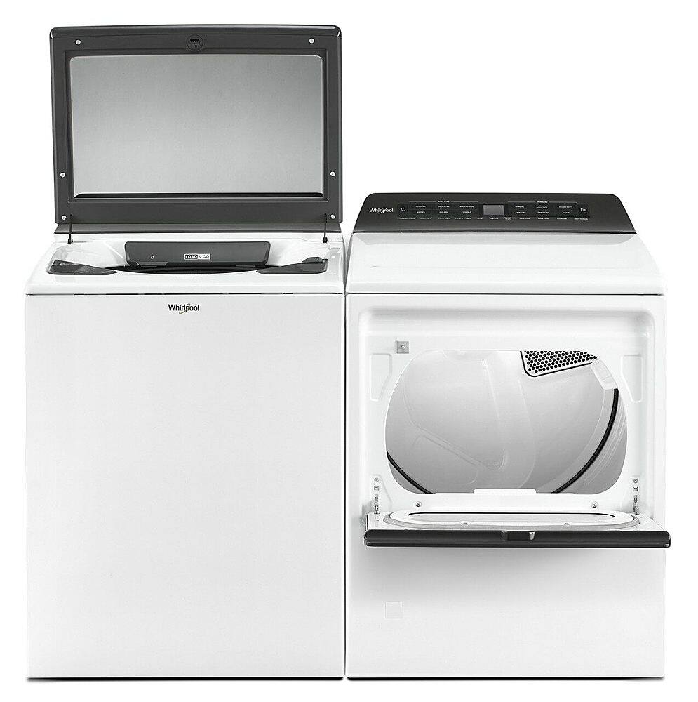 Alt View 19. Whirlpool - 7.4 Cu. Ft. Smart Gas Dryer with Intuitive Controls - White.