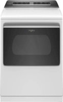 Whirlpool - 7.4 Cu. Ft. Smart Electric Dryer with Steam and Intuitive Controls - White - Front_Zoom