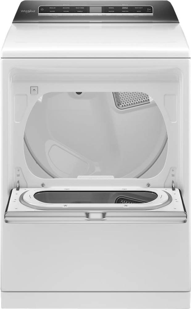 Zoom in on Alt View Zoom 11. Whirlpool - 7.4 Cu. Ft. Smart Electric Dryer with Steam and Intuitive Controls - White.