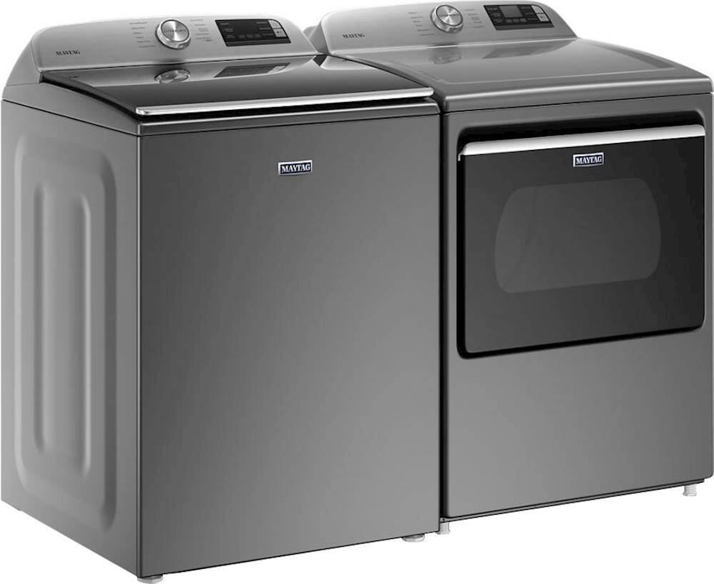 Alt View 15. Maytag - 7.4 Cu. Ft. Smart Gas Dryer with Extra Power Button - Metallic Slate.