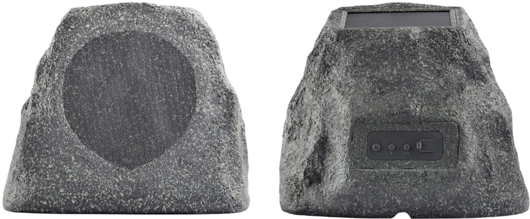 Alt View 12. ION Audio - Solar Rock Wireless Outdoor Speaker (Each) - Gray.
