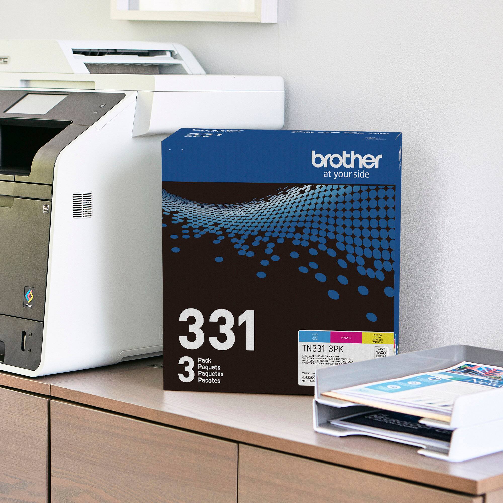 Alt View 12. Brother - TN-331 3PK 3-Pack Standard-Yield Toner Cartridges - Cyan/Magenta/Yellow.