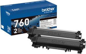 Brother - TN760 2PK 2-Pack High-Yield Toner Cartridges - Black - Front_Zoom