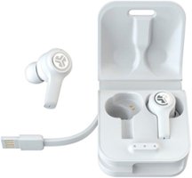 JLab - JBuds Air Executive True Wireless In-Ear Headphones - White - Front_Zoom