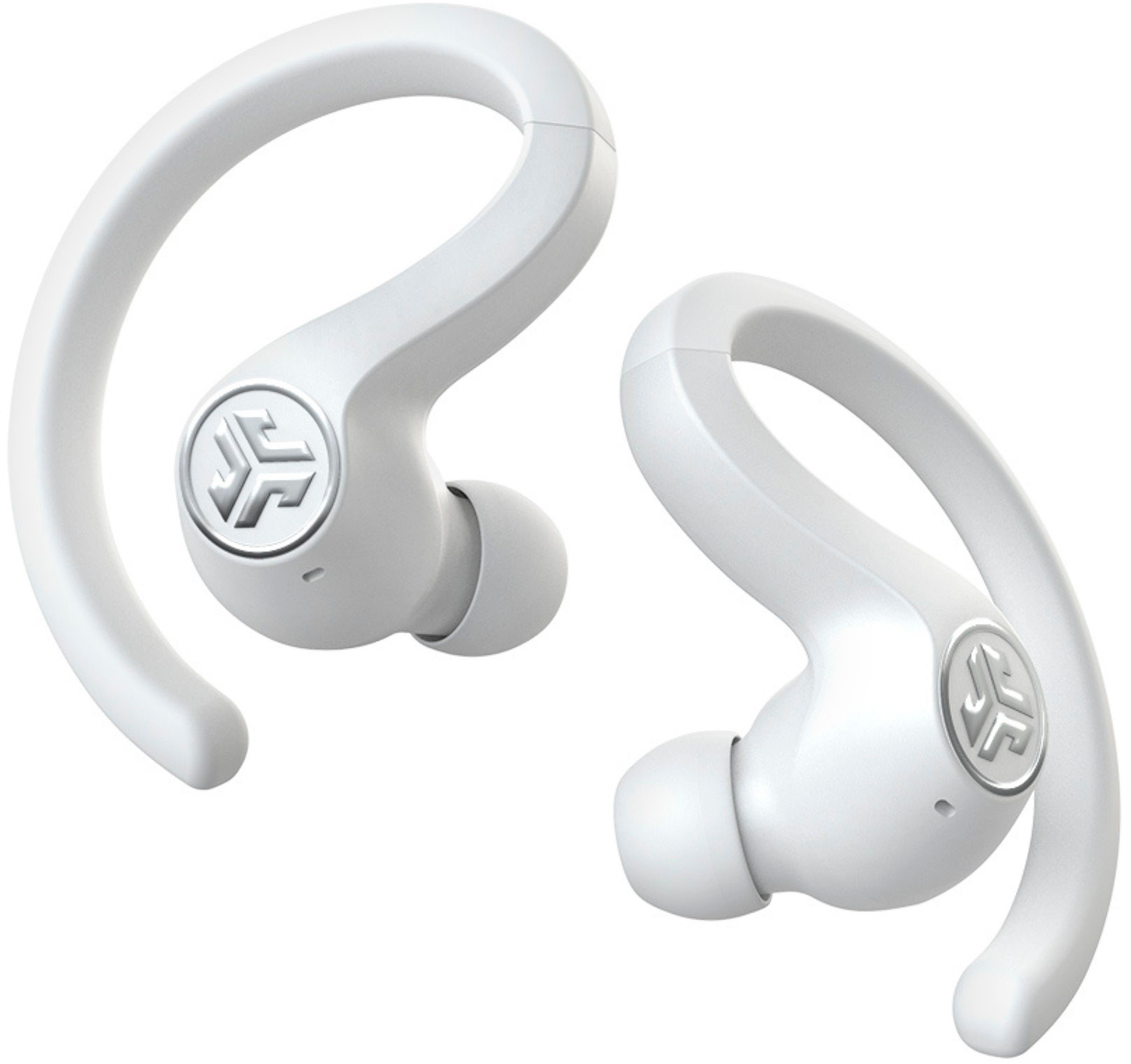 Angle View: JLab - JBuds Air Sport True Wireless In-Ear Headphones - White