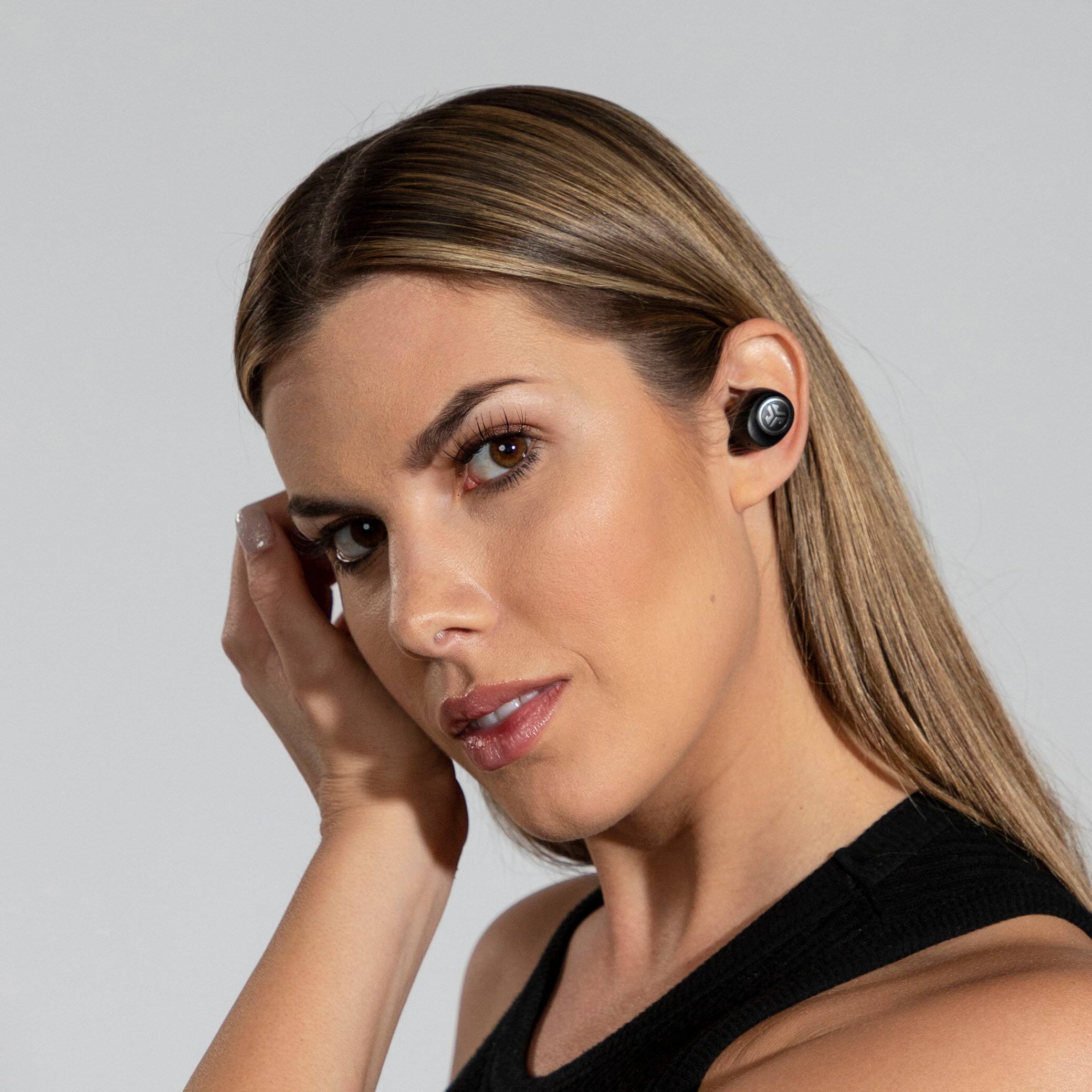 Alt View 17. JLab - GO Air True Wireless Earbuds - Black.
