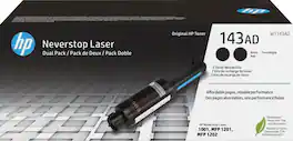 HP - 143AD 2-Pack Neverstop Toner Reload Kit - Black