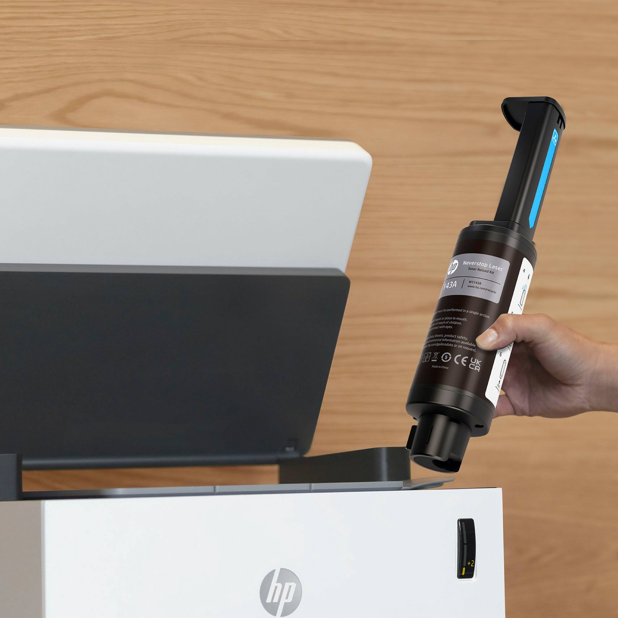 Alt View 12. HP - 143AD 2-Pack Neverstop Toner Reload Kit - Black.