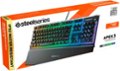 Alt View Zoom 12. SteelSeries - Apex 3 Full Size Wired Membrane Whisper Quiet Switch Gaming Keyboard with 10 zone RGB Backlighting - Black.