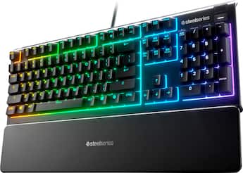 SteelSeries Apex 3 Full Size Wired Membrane Whisper Quiet Switch SteelSeries Apex 3 Full Size Wired Membrane Whisper Quiet Switch