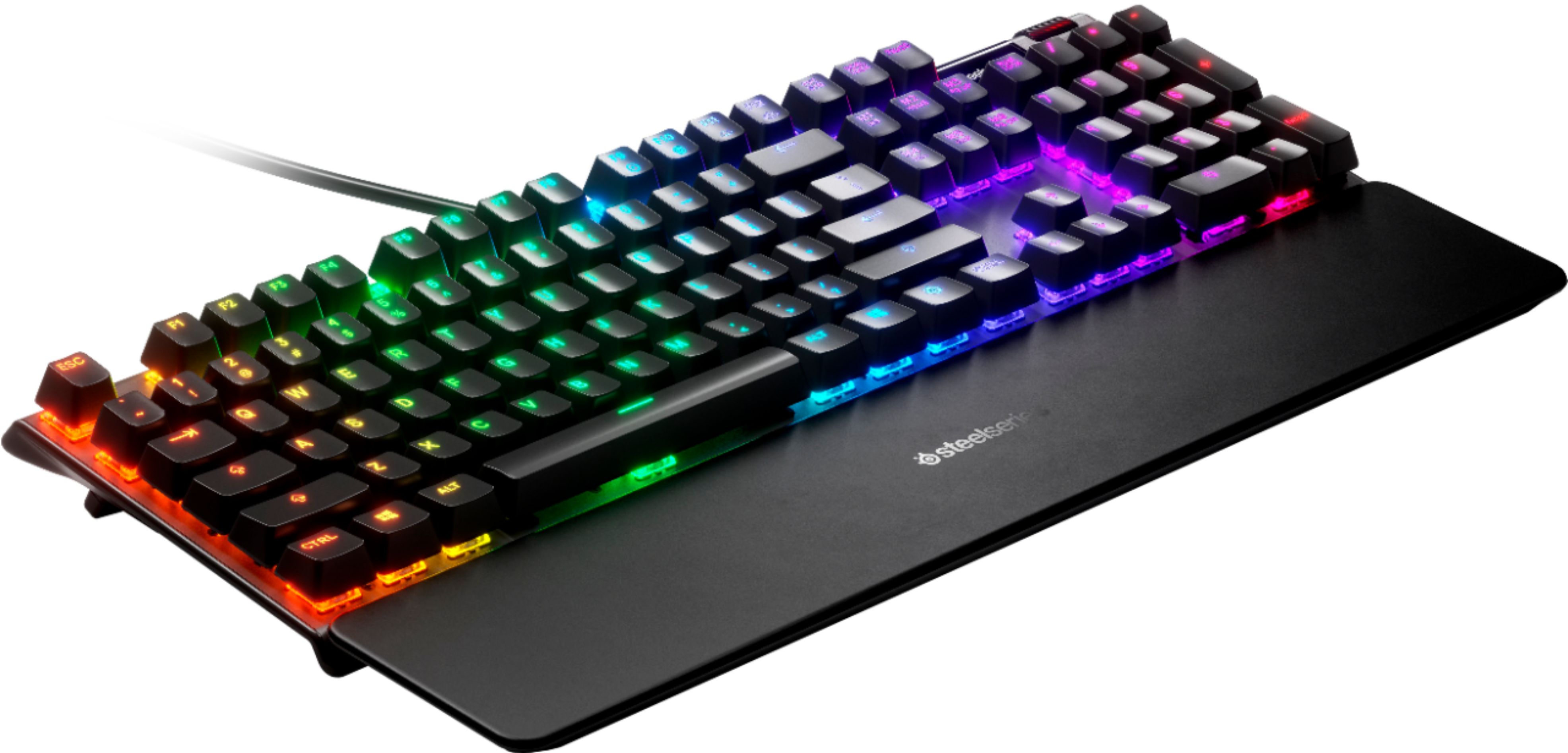 SteelSeries Apex 5 Mechanical Gaming Keyboard – RGB Illumination – Hybrid  Blue Switch